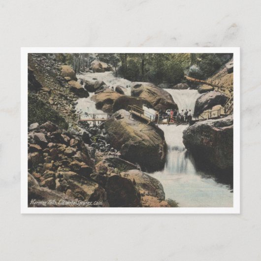 Pueblo CO, Harmon Falls, Eldorado Springs 1909 Postkarte (Vorderseite)
