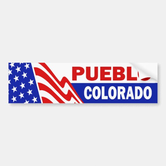 Pueblo, Colorado-Autoaufkleber Autoaufkleber (Vorne)