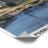 Pueblo, Colorado - Bootshaus und Rustikal Poster (Ecke)