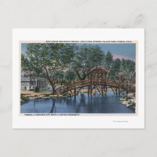 Pueblo, Colorado - Bootshaus und Rustikal Postkarte (Vorderseite)