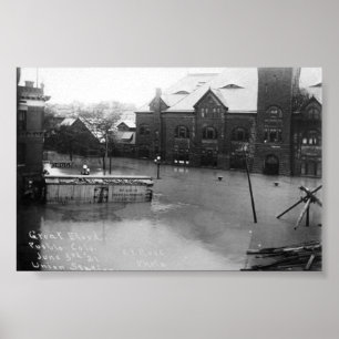 pueblo, colorado flood poster