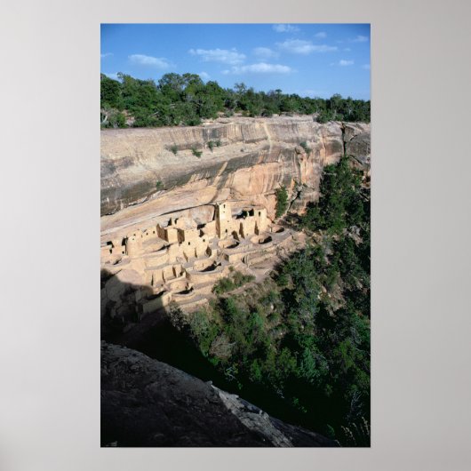 Pueblo Indian cliff dwellings Poster (Vorne)