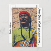 Pueblo Indian Postkarte (Vorne/Hinten)