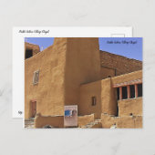 Pueblo Indian Village Kapelle Postkarte (Vorne/Hinten)