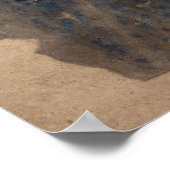 Pueblo Indianerhaus Malerei einer Madonna, 1675 Poster (Ecke)