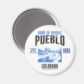 Pueblo Magnet (Vorderseite/Rückseite)