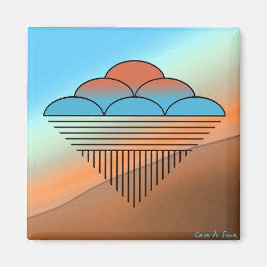 Pueblo Rain Magnet (Vorne)