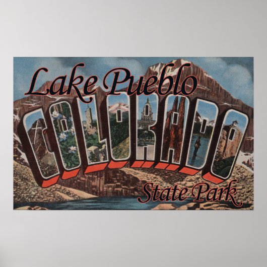 Pueblo Staat Park, Colorado Poster (Vorne)