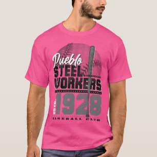 Pueblo Steel Workers Baseball T-Shirt