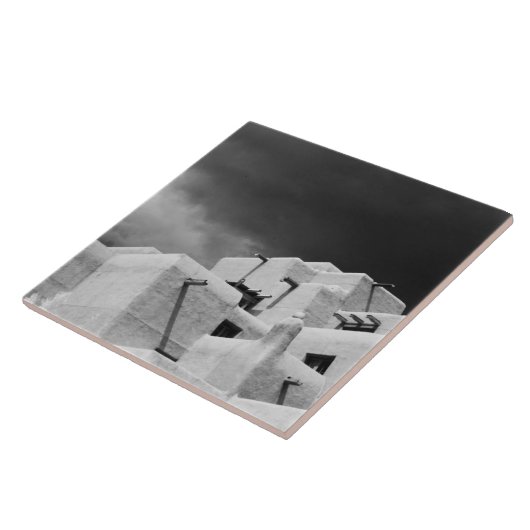 Pueblo style adobe Inn at Loretto, Santa Fe, New 2 Fliese (Seite)