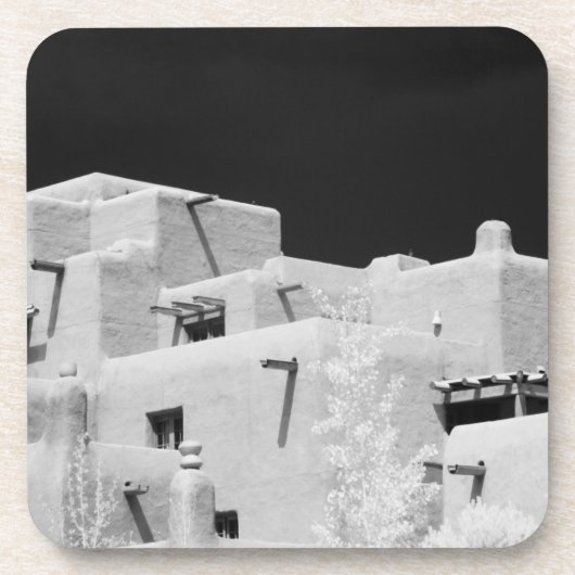 Pueblo style adobe Inn at Loretto, Santa Fe, New Getränkeuntersetzer (Vorderseite)