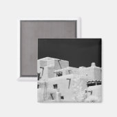 Pueblo style adobe Inn at Loretto, Santa Fe, New Magnet (Vorderseite/Rückseite)