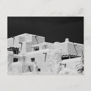 Pueblo style adobe Inn at Loretto, Santa Fe, New Postkarte