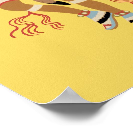 Pueblo Turtle Dancers Poster (Ecke)