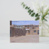 Pueblo Zuhause im Mesa West von Albuquerque, NM Postkarte (Stehend Vorderseite)