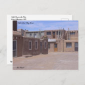 Pueblo Zuhause im Mesa West von Albuquerque, NM Postkarte (Vorne/Hinten)