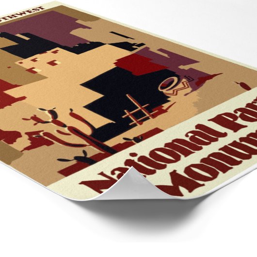 Pueblos des Südwestjahrstalters Poster (Ecke)