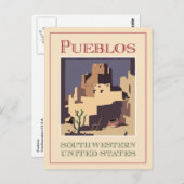 Pueblos Südwest Postkarte (Vorne/Hinten)