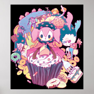 Puella Magi Magica Madoka - Charlotte und Friend Poster