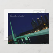 Puente de la Mujer, Buenos Aires, Argentinien Postkarte (Vorne/Hinten)