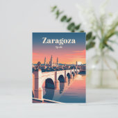 Puente de Piedra Spanien Postkarte (Stehend Vorderseite)