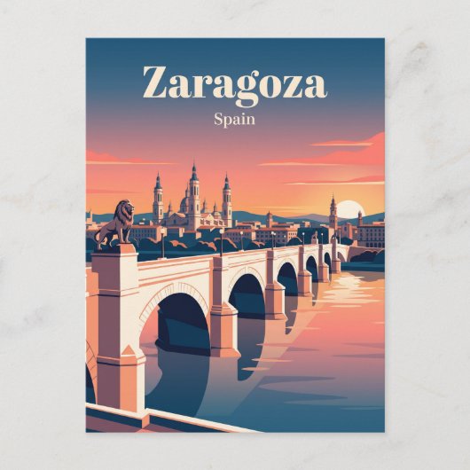 Puente de Piedra Spanien Postkarte (Vorderseite)