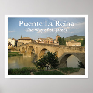 Puente La Reina, Jakobsweg, Spanien Poster
