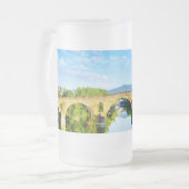 Puente La Reina Mattglas Bierglas (Vorderseite Links)