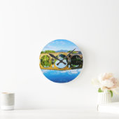 Puente La Reina Runde Wanduhr (Zuhause)