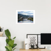 Puente (Ourense)/Brücke (Ourense) Poster (Heimbüro)