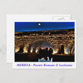 Puente Romano & Lusitania Postkarte (Vorne/Hinten)