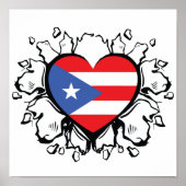 Puero Rico Flag Boricua Niedlich einfaches Poster (Vorne)