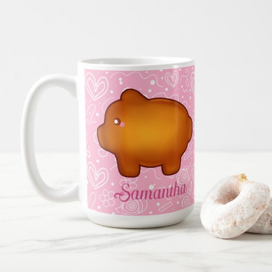 Puerquito De Piloncillo Pan Dulce Kaffeetasse (Mit Donut)