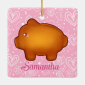 Puerquito De Piloncillo Pan Dulce Keramikornament (Rückseite)