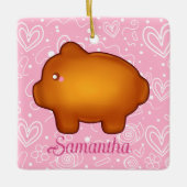 Puerquito De Piloncillo Pan Dulce Keramikornament (Vorderseite)