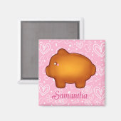 Puerquito De Piloncillo Pan Dulce Magnet (Vorderseite/Rückseite)