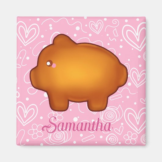 Puerquito De Piloncillo Pan Dulce Magnet (Vorne)