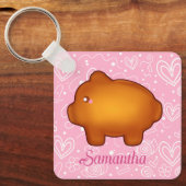 Puerquito De Piloncillo Pan Dulce Schlüsselanhänger (Vorderseite)