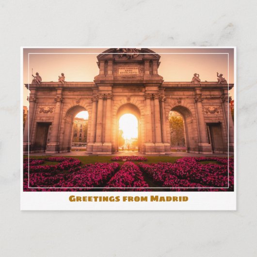 Puerta de Alcalá Madrid Postkarte (Vorderseite)