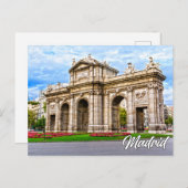Puerta de Alcala, Madrid, Spanien Postkarte (Vorne/Hinten)