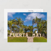 Puerta Maya Paradise Postkarte (Vorne/Hinten)
