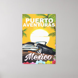 Puerto Aventuras Mexiko Reiseplakat Leinwanddruck