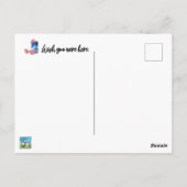 Puerto Backyarda billiger Urlaub Postkarte (Rückseite)