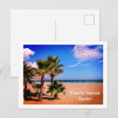 Puerto Banus in Spanien Postkarte (Vorne/Hinten)