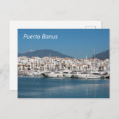 Puerto Banus Marina Postkarte (Vorne/Hinten)