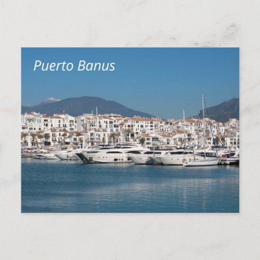 Puerto Banus Marina Postkarte (Vorderseite)