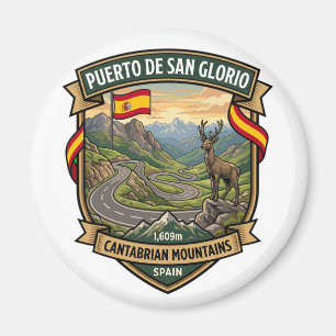 Puerto de San Glorio Spanien Gebirgspass Magnet