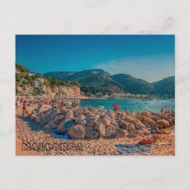 Puerto de Sóller en la isla de Mallorca Postkarte