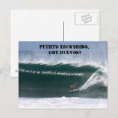 Puerto Escondido, Got huevos? Postkarte (Vorne/Hinten)
