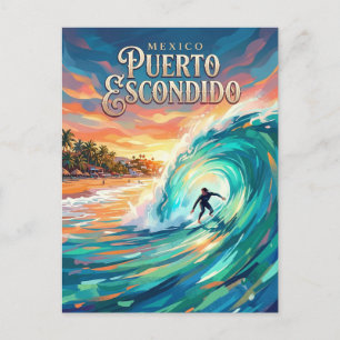 Puerto Escondido Mexiko Postkarte